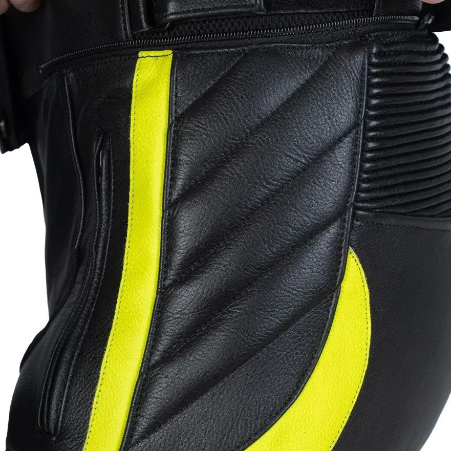 Scorpio Light-reflective Black Motorcycle Racing Leather Pants