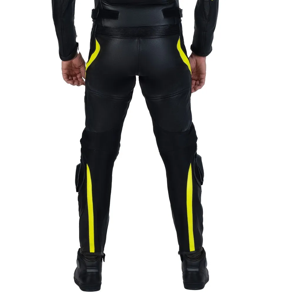 Scorpio Light-reflective Black Motorcycle Racing Leather Pants