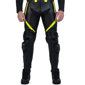 Scorpio Light-reflective Black Motorcycle Racing Leather Pants