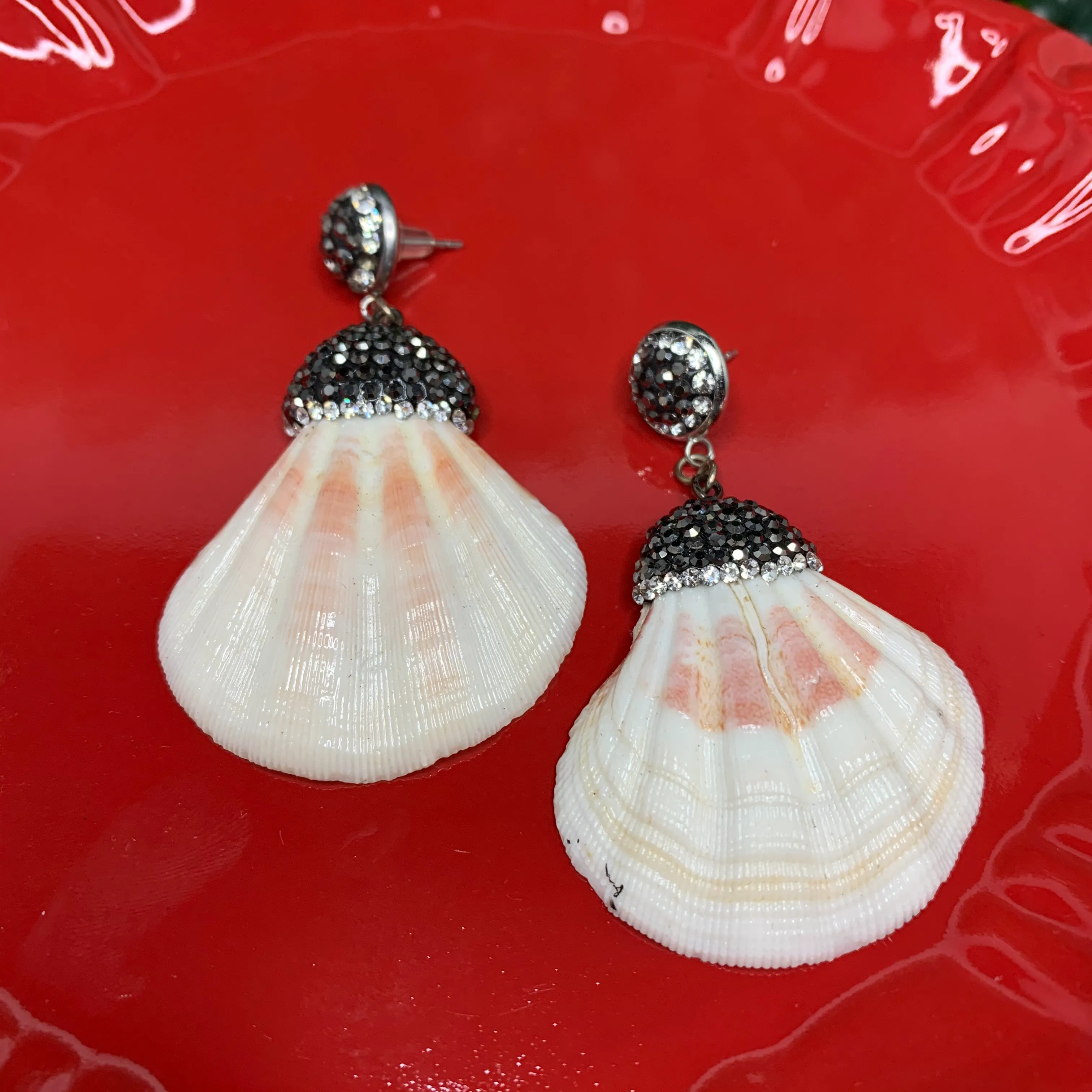 Sea Shells Embellished with Pave Crystals 220-38 | Erika Williner Designs