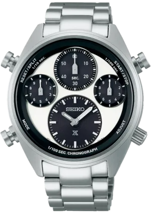 Seiko Prospex Speedtimer Solar 1/100th Second Chronograph Panda SFJ001