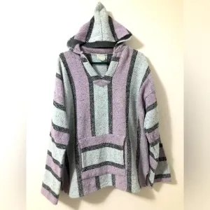 Señor Lopez￼ Vintage 90’s Women’s Striped Pull Over Beach Hoodie