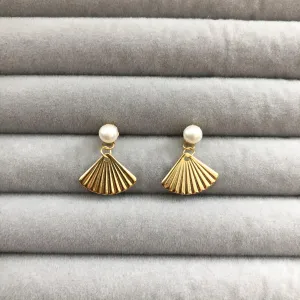 Shell Earrings | 925 Sterling Silver With Gold Plating