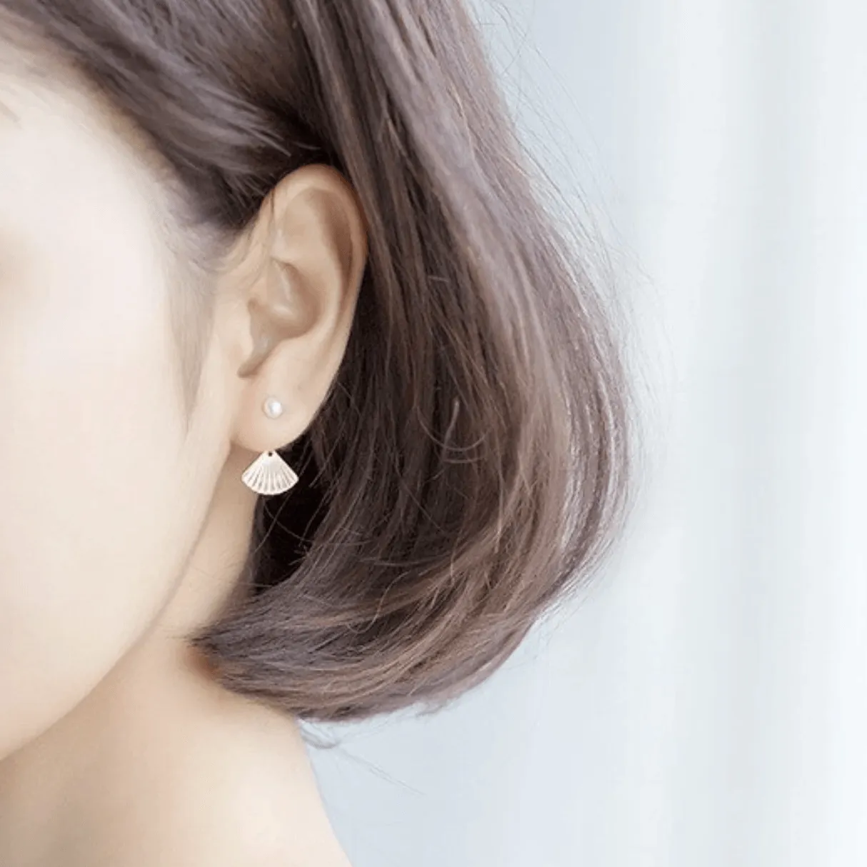 Shell Earrings | 925 Sterling Silver With Gold Plating