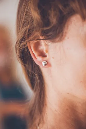 SHELL SILVER EARRINGS