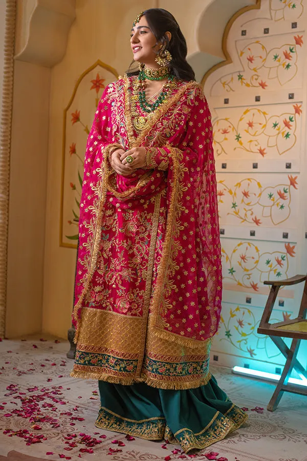 Shocking Pink Embroidered Pakistani Salwar Kameez Dupatta Salwar Suit