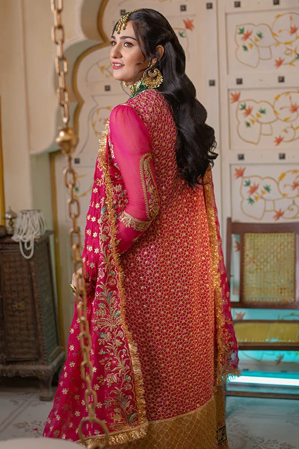 Shocking Pink Embroidered Pakistani Salwar Kameez Dupatta Salwar Suit