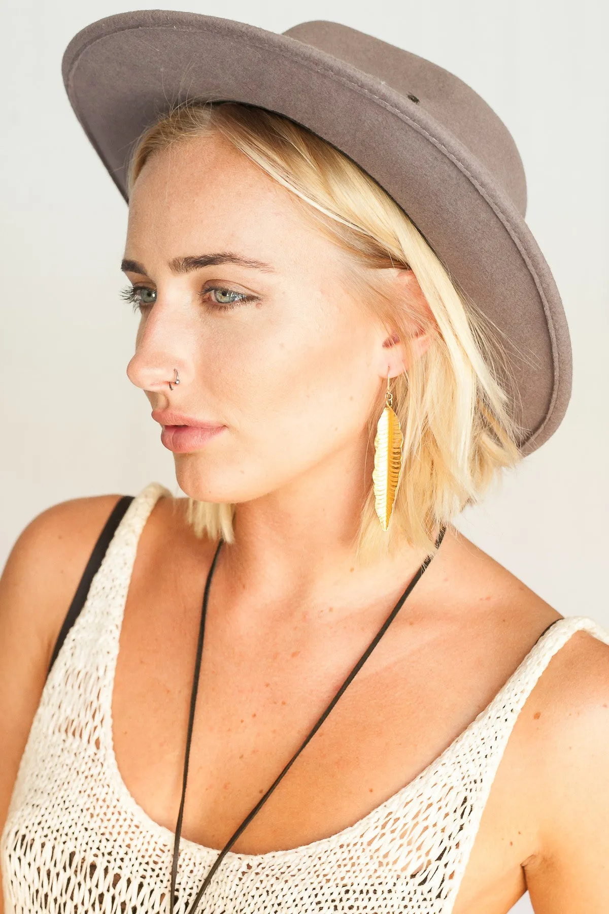 Signature Feather Earring