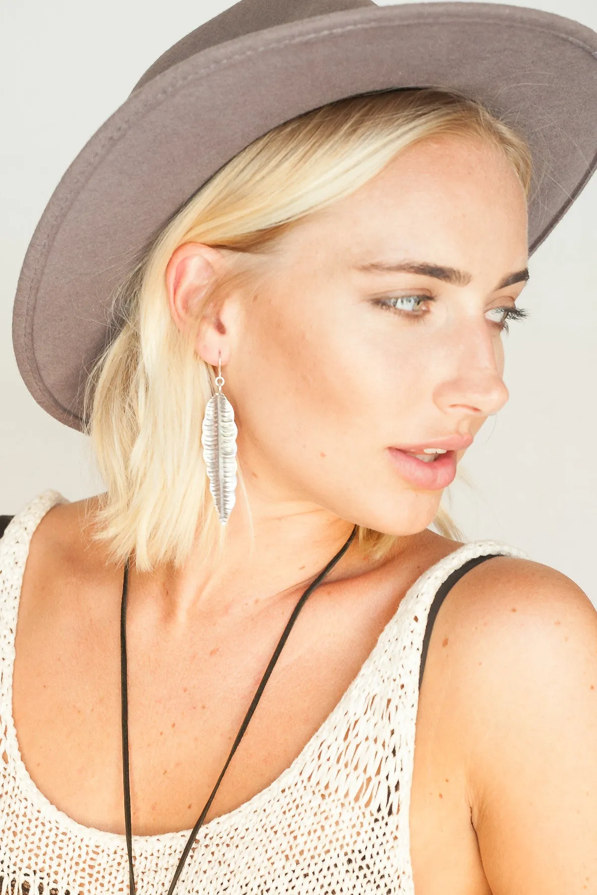 Signature Feather Earring