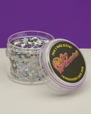 Silver Chunk Body and Face Festival Glitter