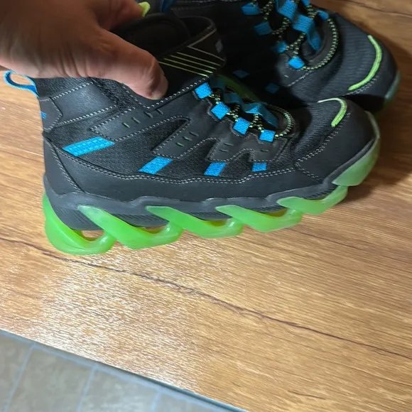 Skechers Little Boy &amp; Big Boy S Lights Mega Surge Lighted Boot size 5