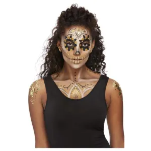 Smiffys Make Up Fx, Gold Dotd Kit, Aqua