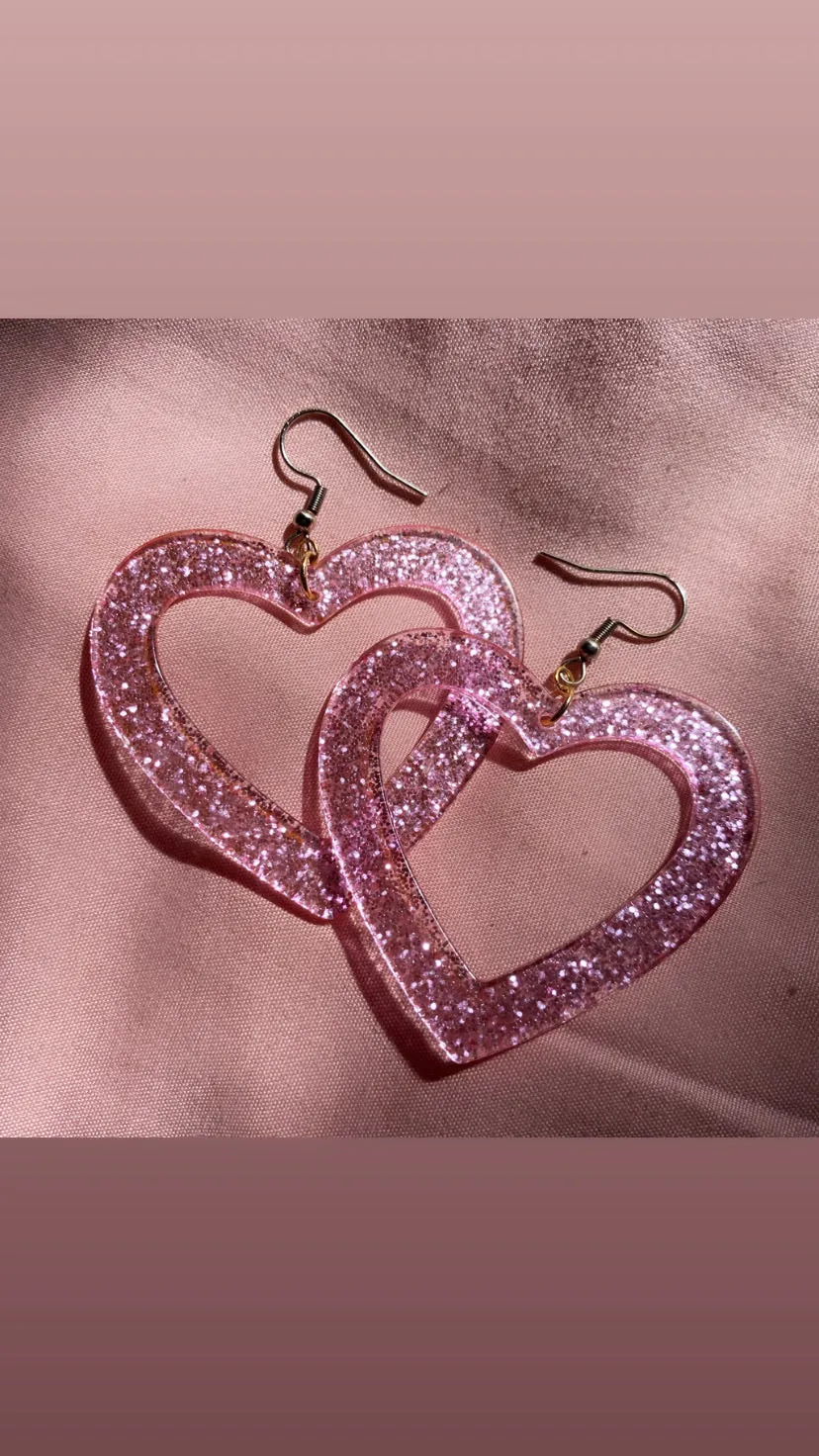 Sparkle Heart Earrings