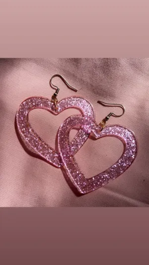 Sparkle Heart Earrings