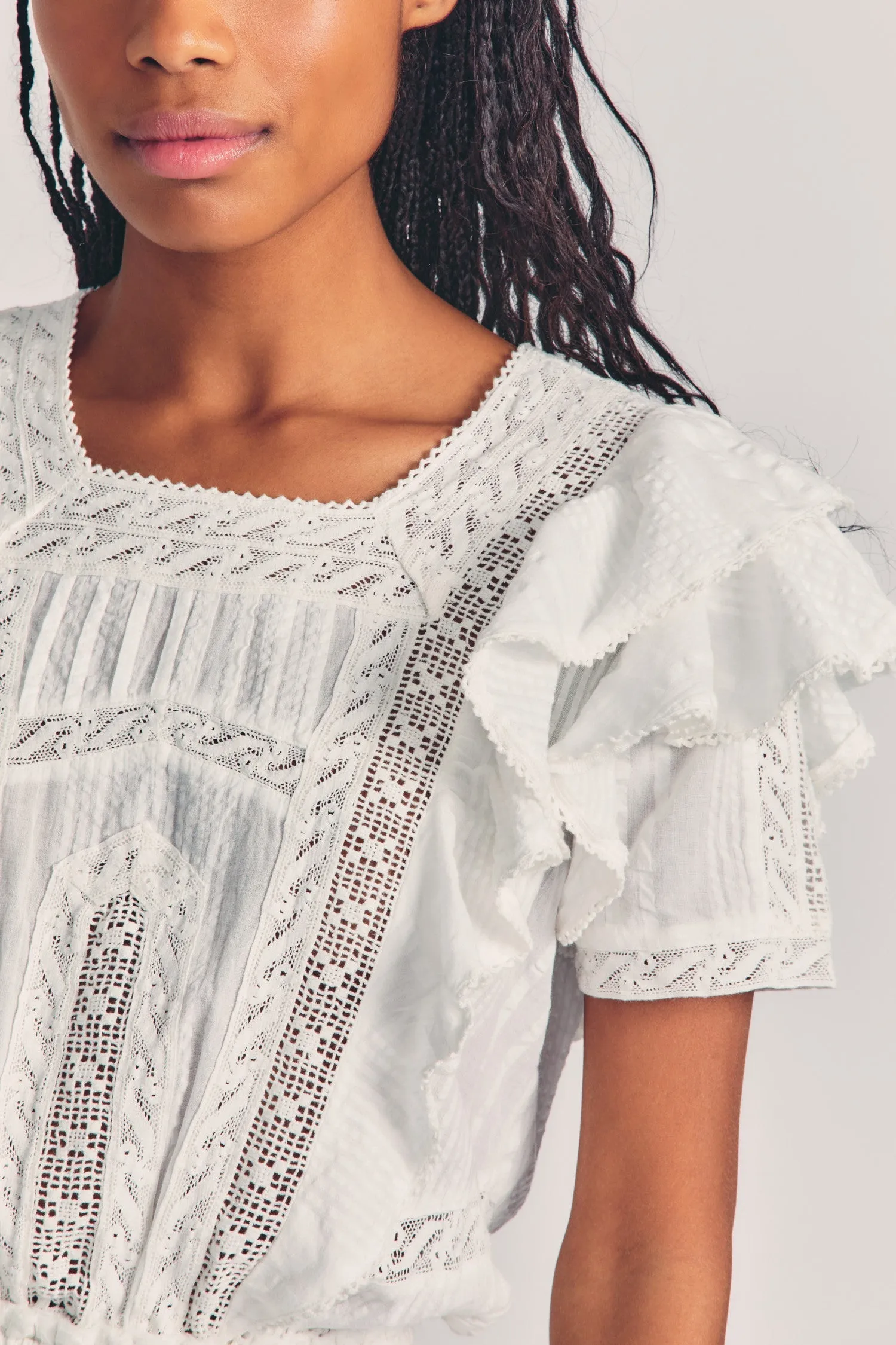 Stella Dress - Antique White