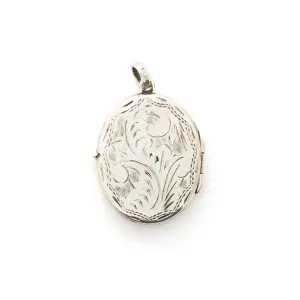Sterling Silver Vintage Paisley Locket