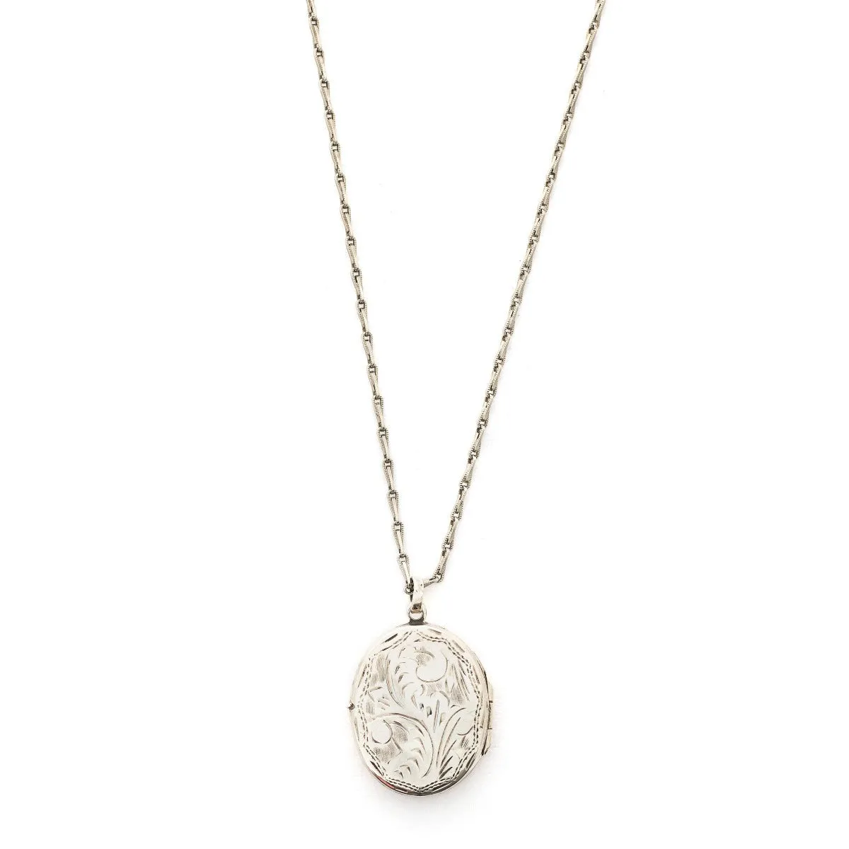 Sterling Silver Vintage Paisley Locket