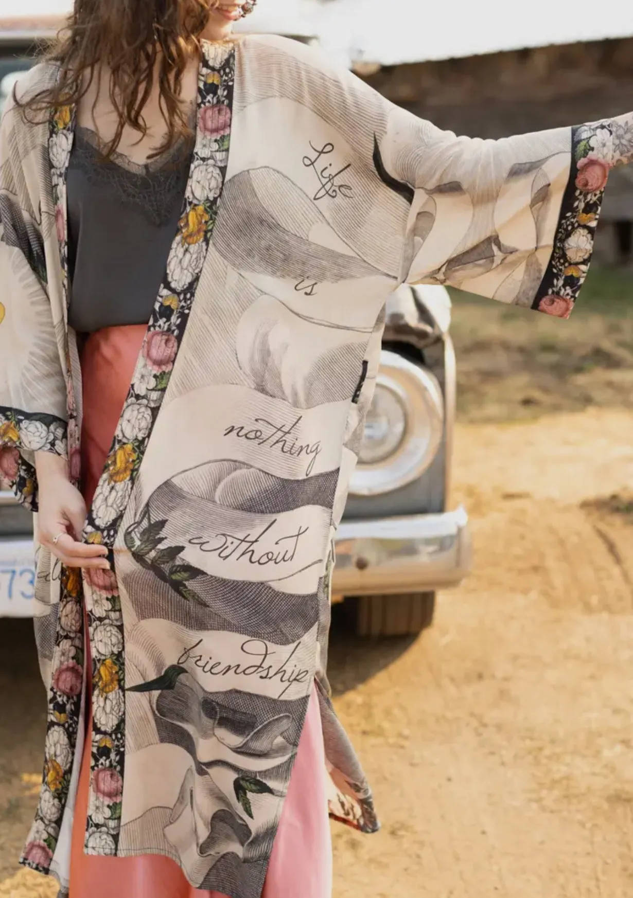 Take My Hand Kimono Duster