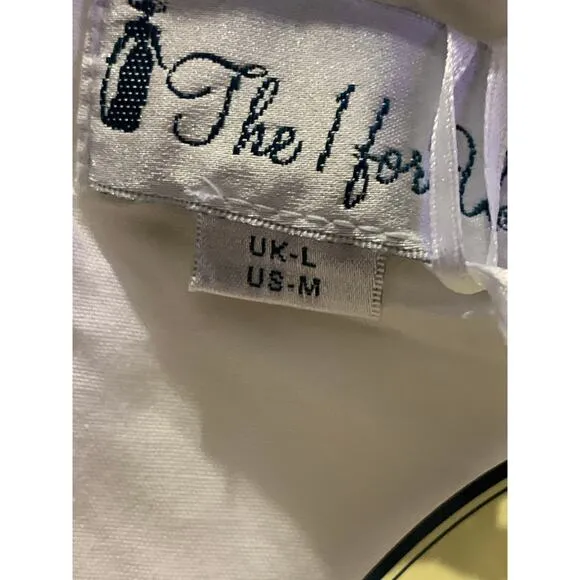 The 1 for U 100% White Cotton Ladies Robe/Housecoat - Rosalind NWT