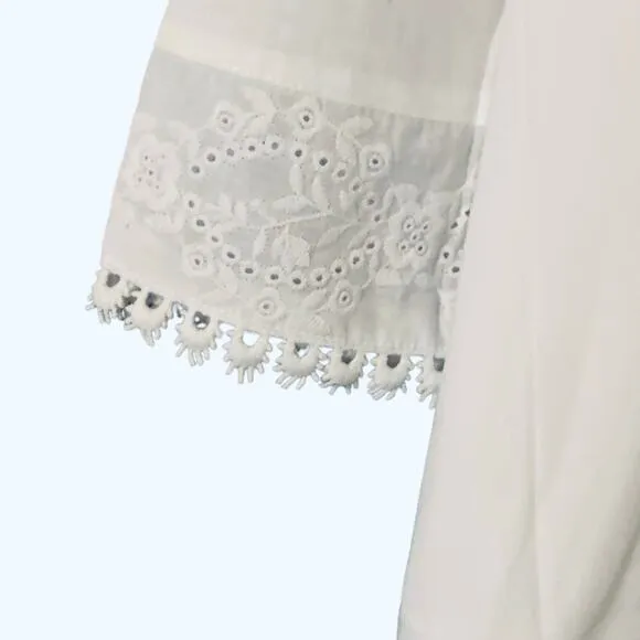 The 1 for U 100% White Cotton Ladies Robe/Housecoat - Rosalind NWT