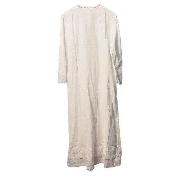 The 1 for U 100% White Cotton Ladies Robe/Housecoat - Rosalind NWT