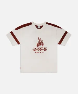 The Moto-x Tee - Cream/Burg