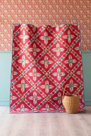 Tilda Hometown Homestar Quilt Kit - Country Red