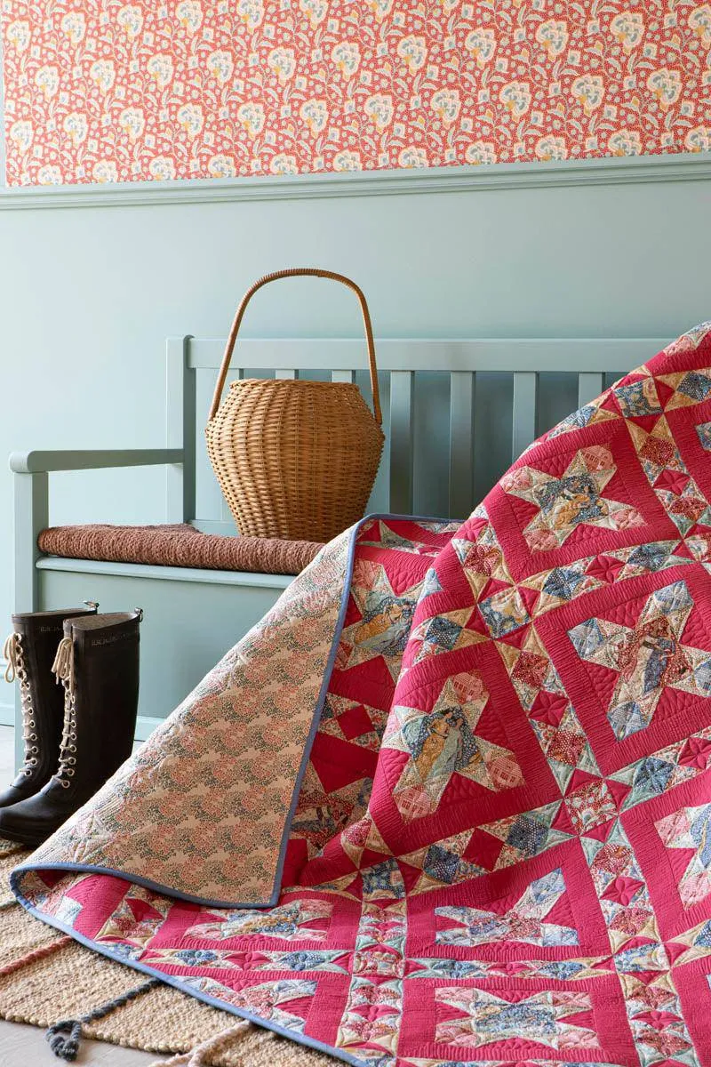 Tilda Hometown Homestar Quilt Kit - Country Red