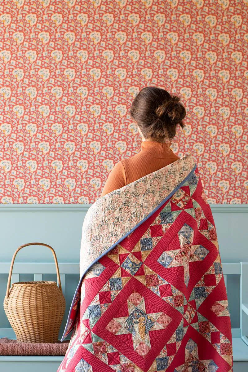 Tilda Hometown Homestar Quilt Kit - Country Red