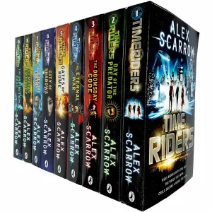 Time Riders Collection Alex Scarrow 9 Books Set (Day of the Predator, Doomsday Code)