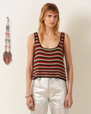 Tina Poinsettia Crochet Top