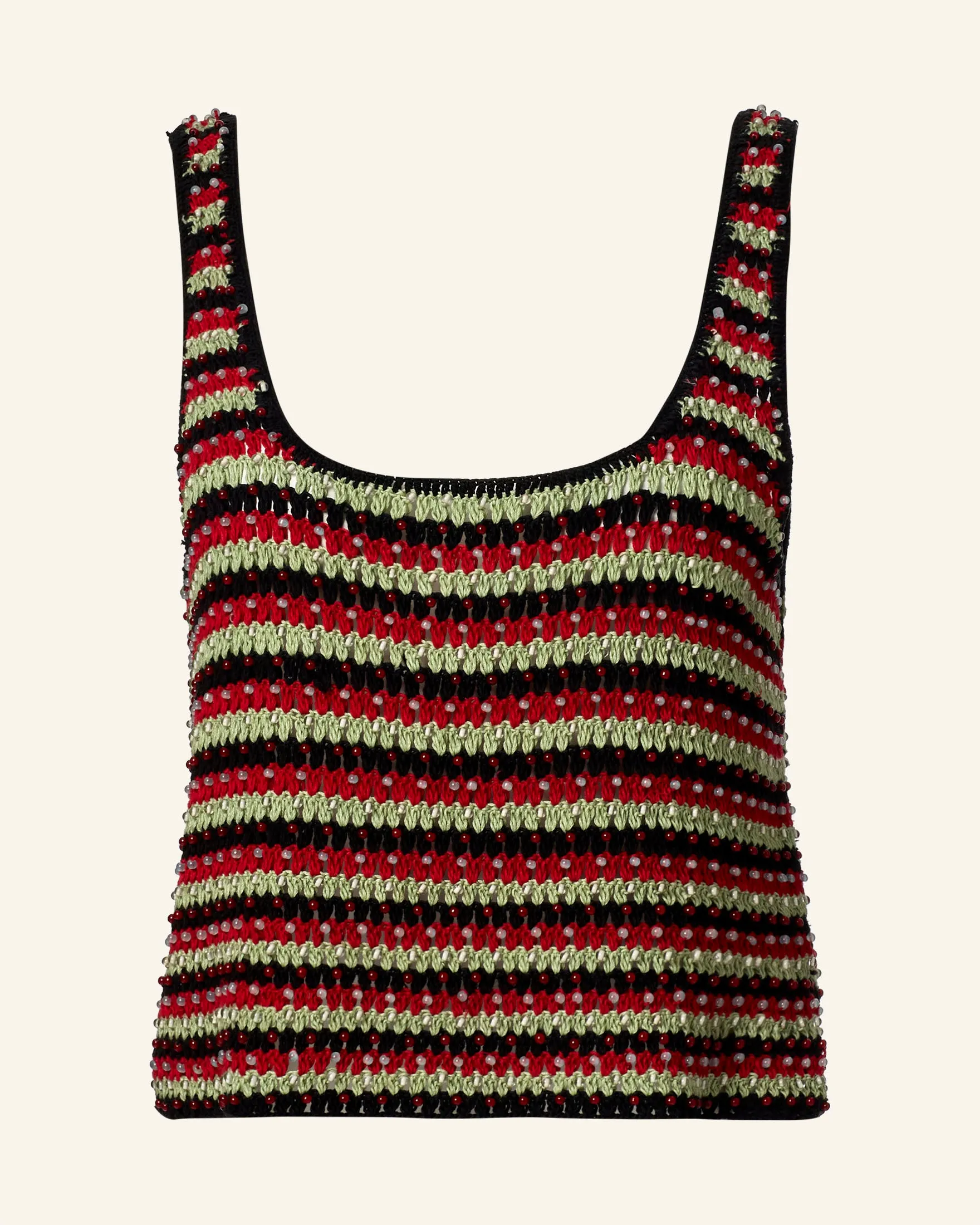 Tina Poinsettia Crochet Top