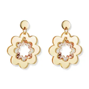 Toolally X Laura Whitmore Limited Edition: Gold Flower Drop Earrings
