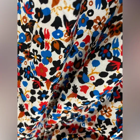 TORY BURCH Mini Wildflower Smocked A-Line Beach Skirt