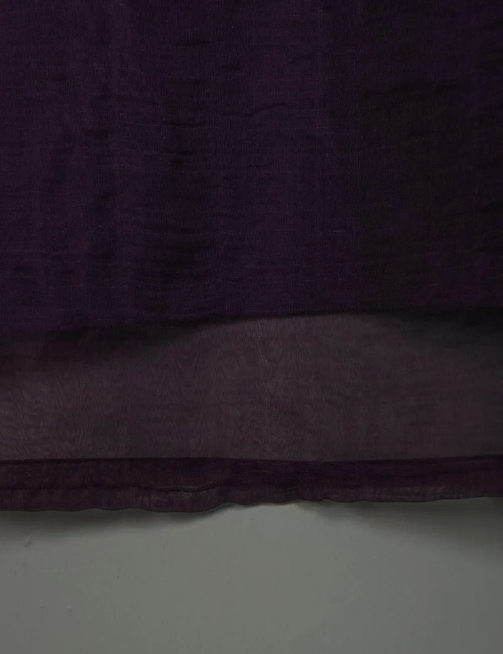 TS-175-Purple - Organza Embroidered Kurti