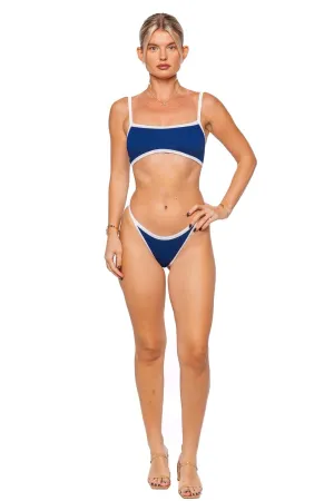Tyler Navy Contrast Bikini Set