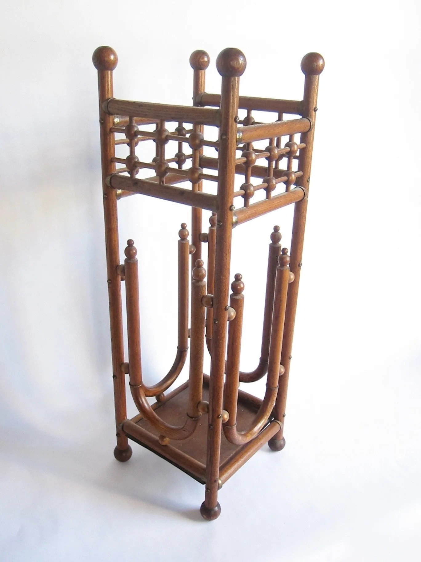 Victorian Stick and Ball Bentwood Umbrella Stand