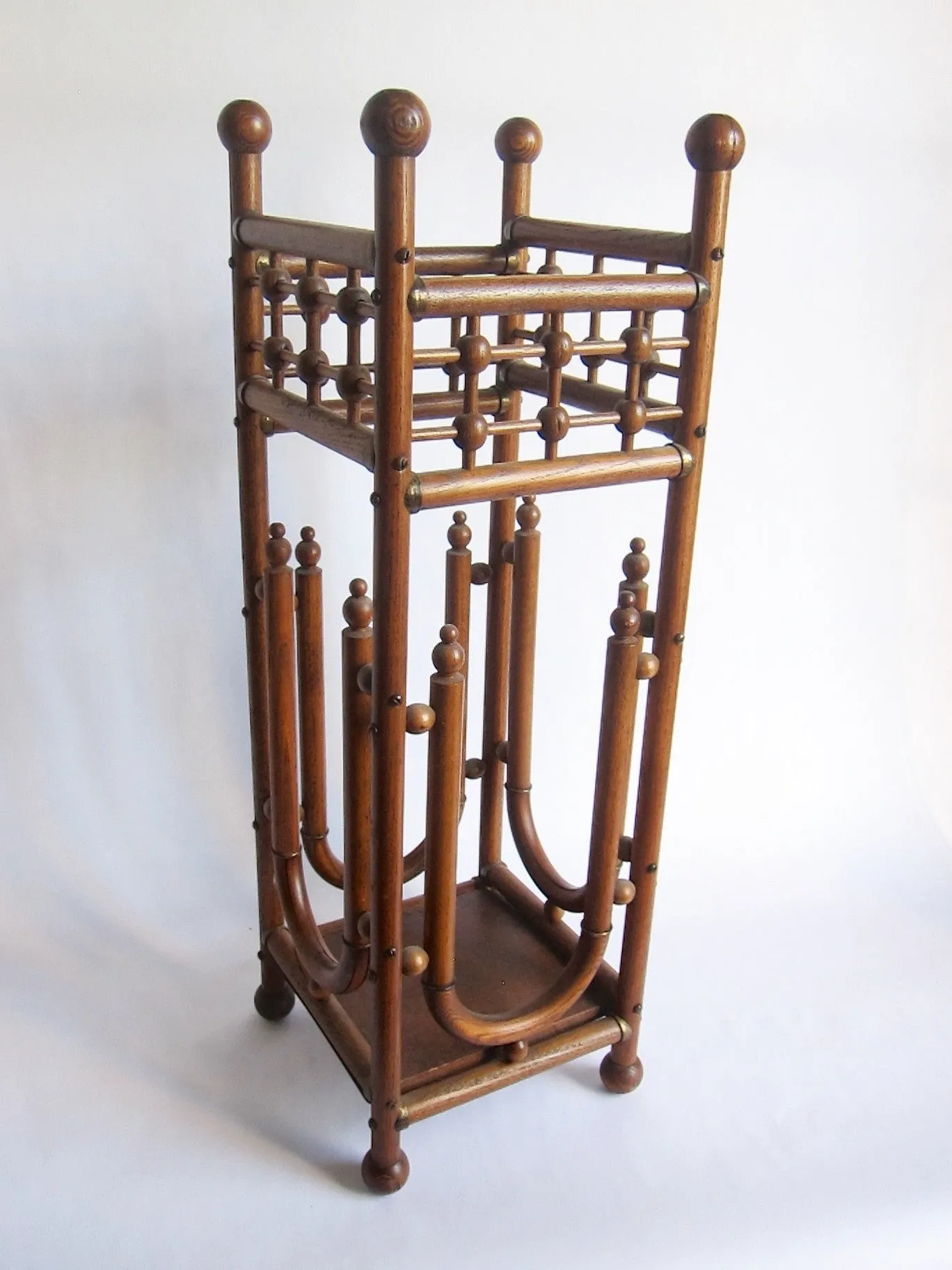 Victorian Stick and Ball Bentwood Umbrella Stand