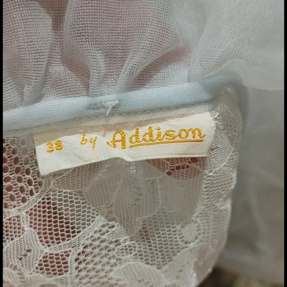 Vintage Adelson lacy sheer Lt blue robe.  Buy it or not-   I adore this …