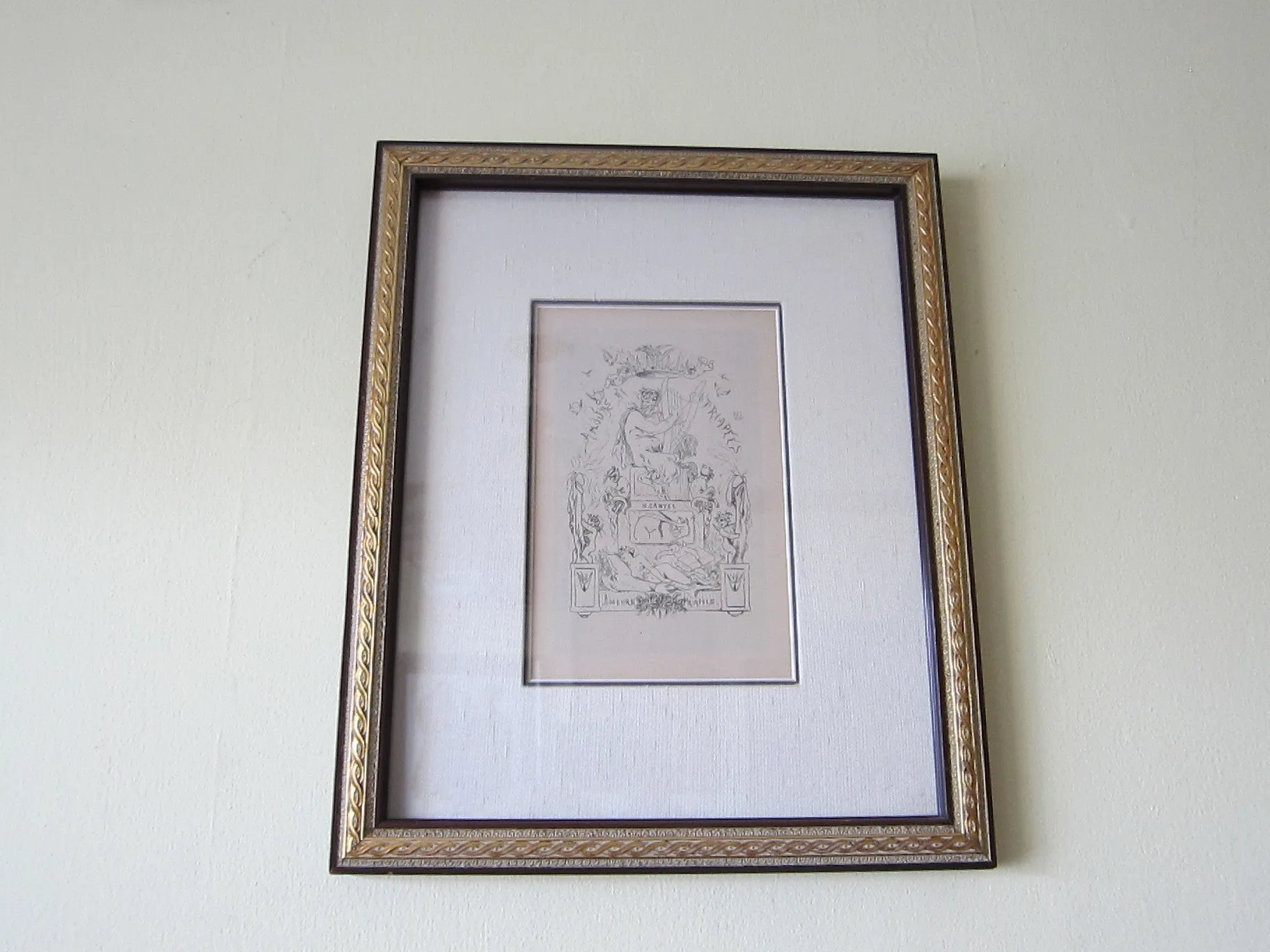 Vintage Felicien Rop Erotic Art Etching "Amours et Priapees"