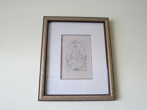 Vintage Felicien Rop Erotic Art Etching "Amours et Priapees"