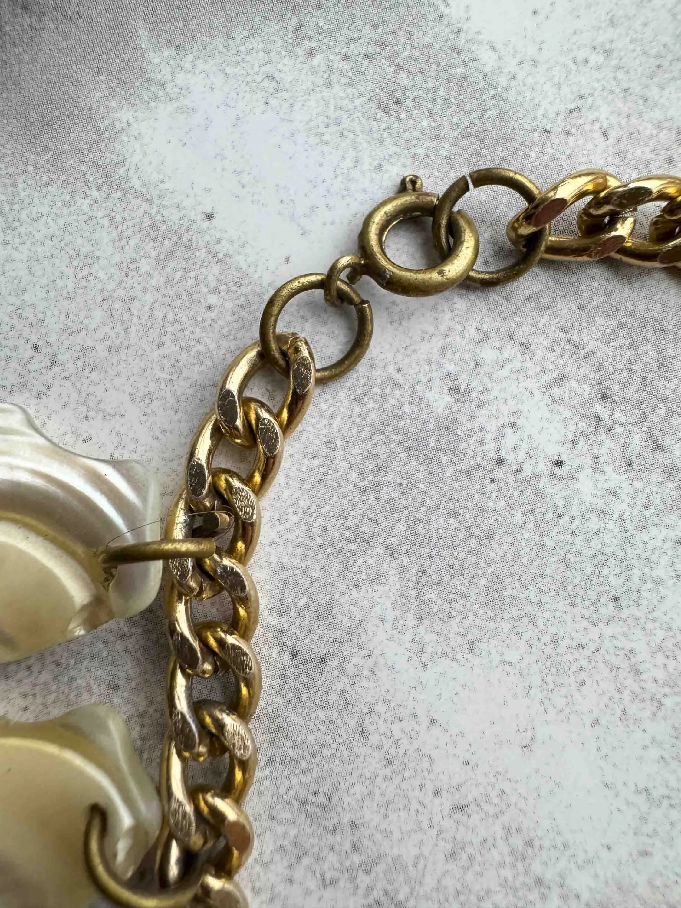 Vintage Mother of Pearl Fringe Bracelet