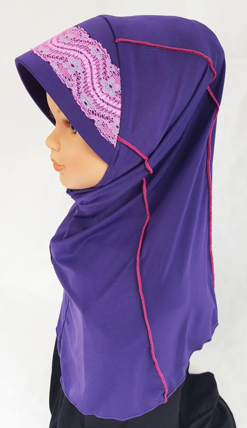 Viscose Baby Kids Children Hijab Islamic Scarf Shawls 3-6T