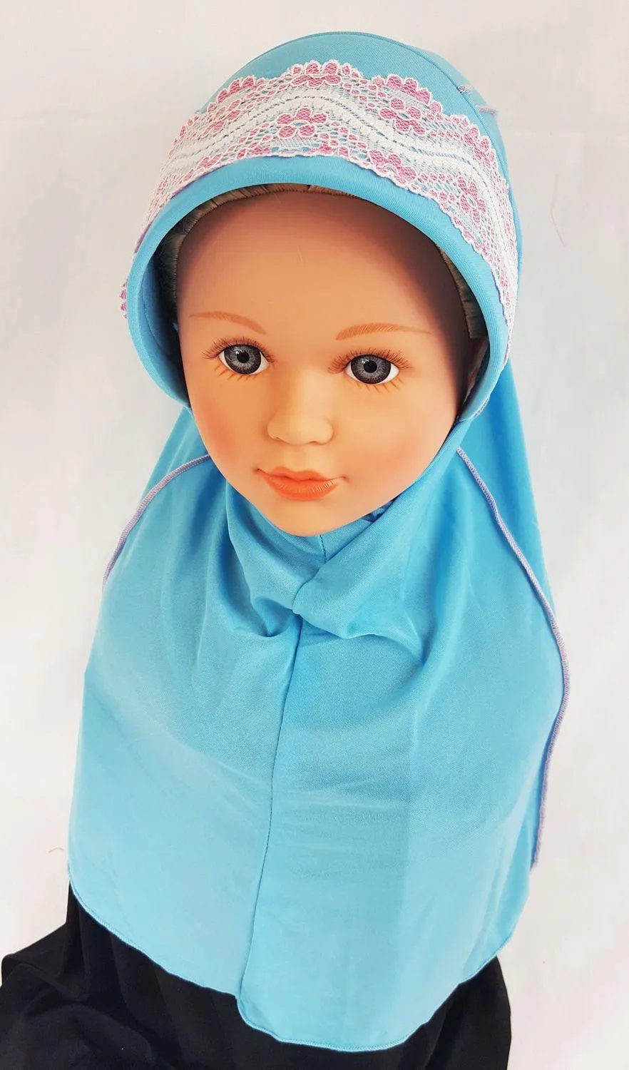Viscose Baby Kids Children Hijab Islamic Scarf Shawls 3-6T