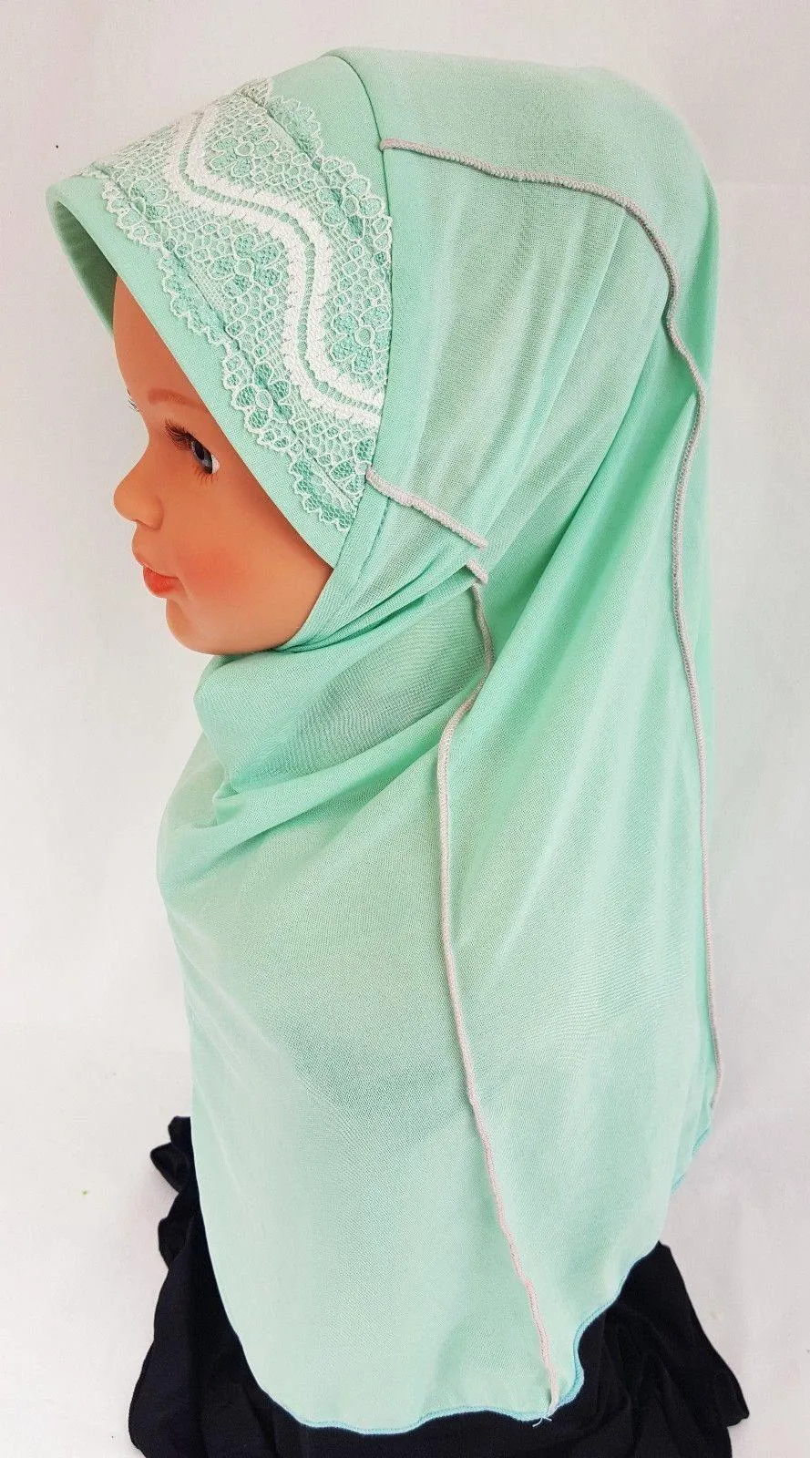 Viscose Baby Kids Children Hijab Islamic Scarf Shawls 3-6T