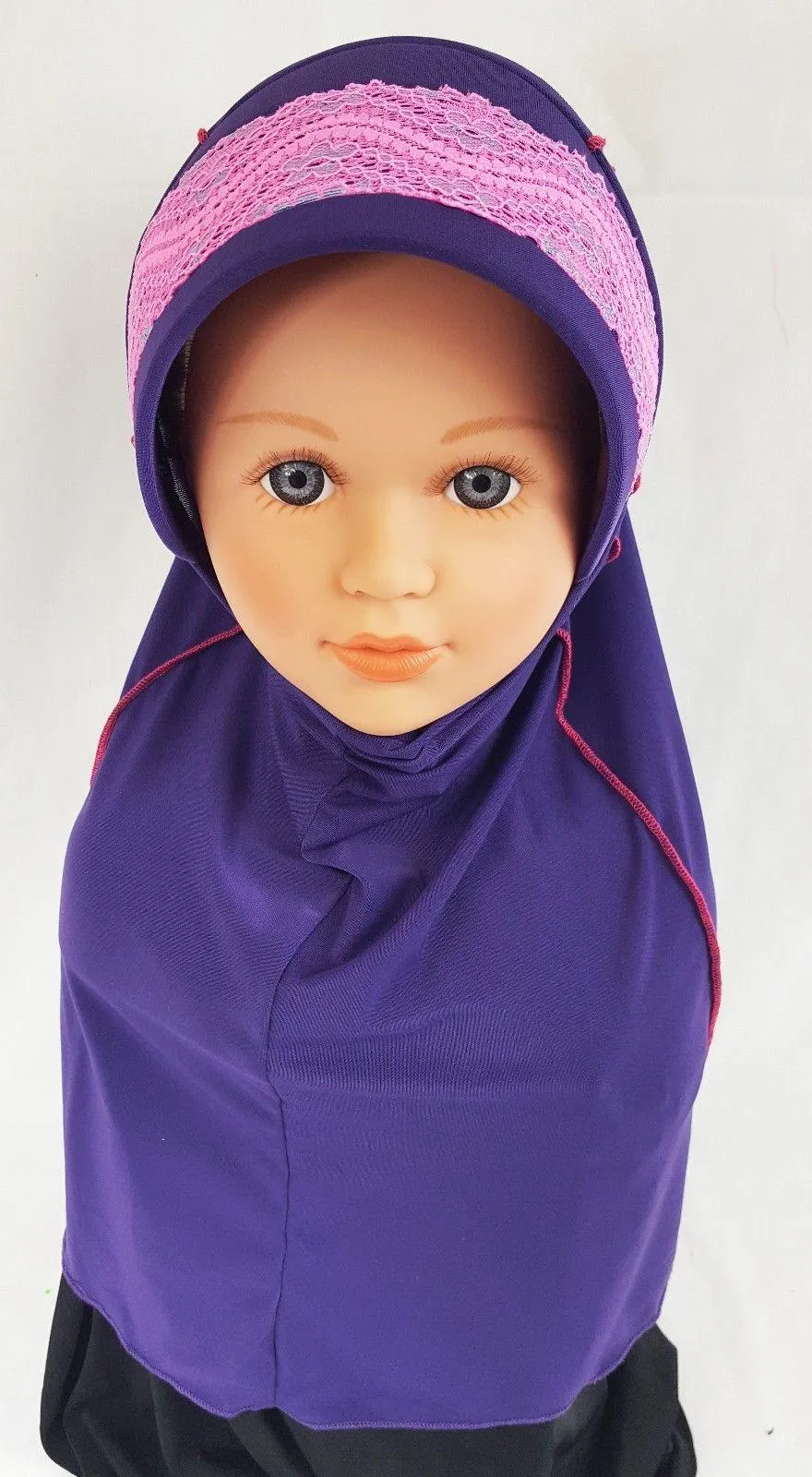 Viscose Baby Kids Children Hijab Islamic Scarf Shawls 3-6T