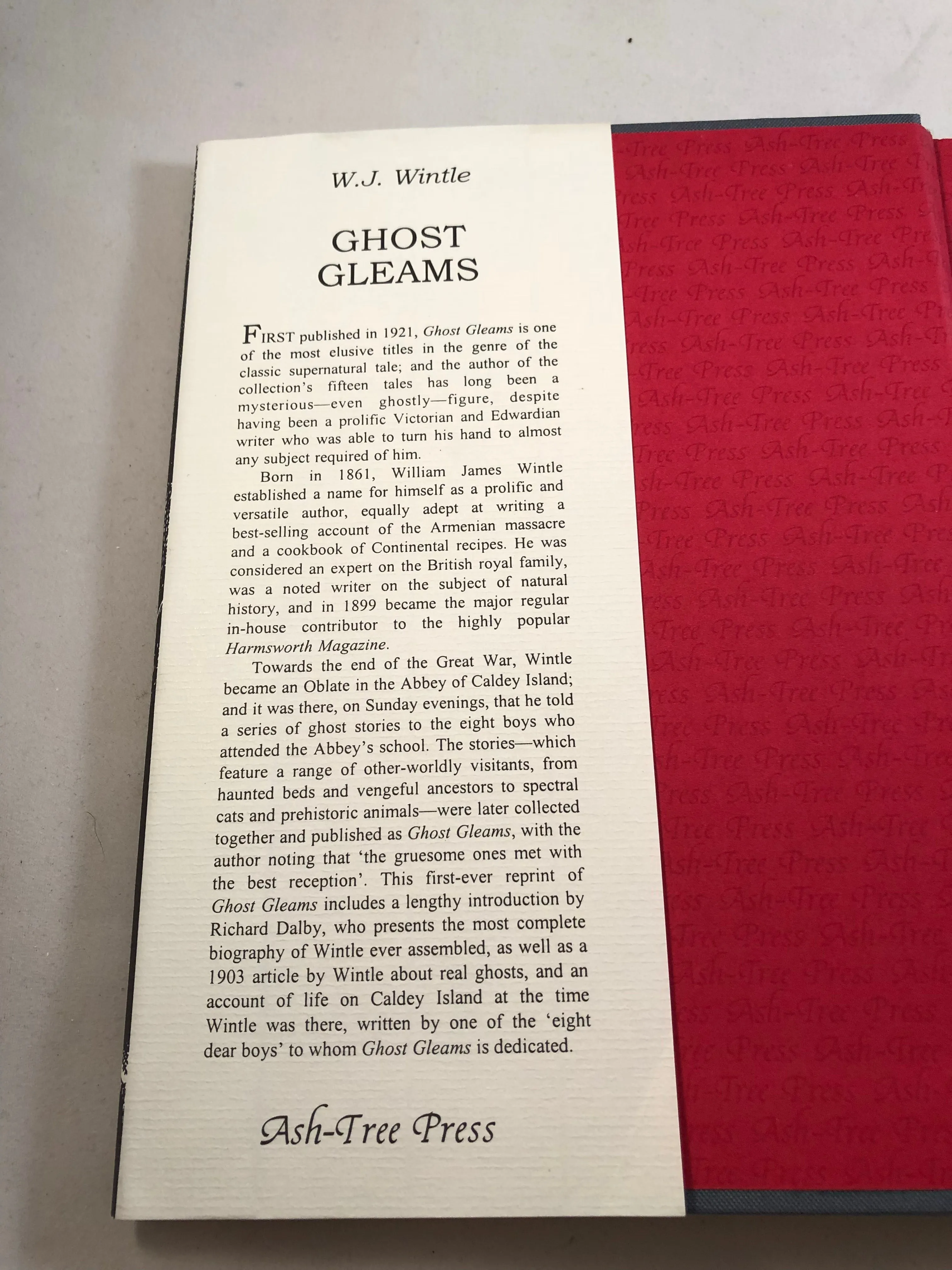 W. J. Wintle - Ghost Gleams, Tales of the Uncanny, Ash-Tree Press 1999, Limited Print Edition