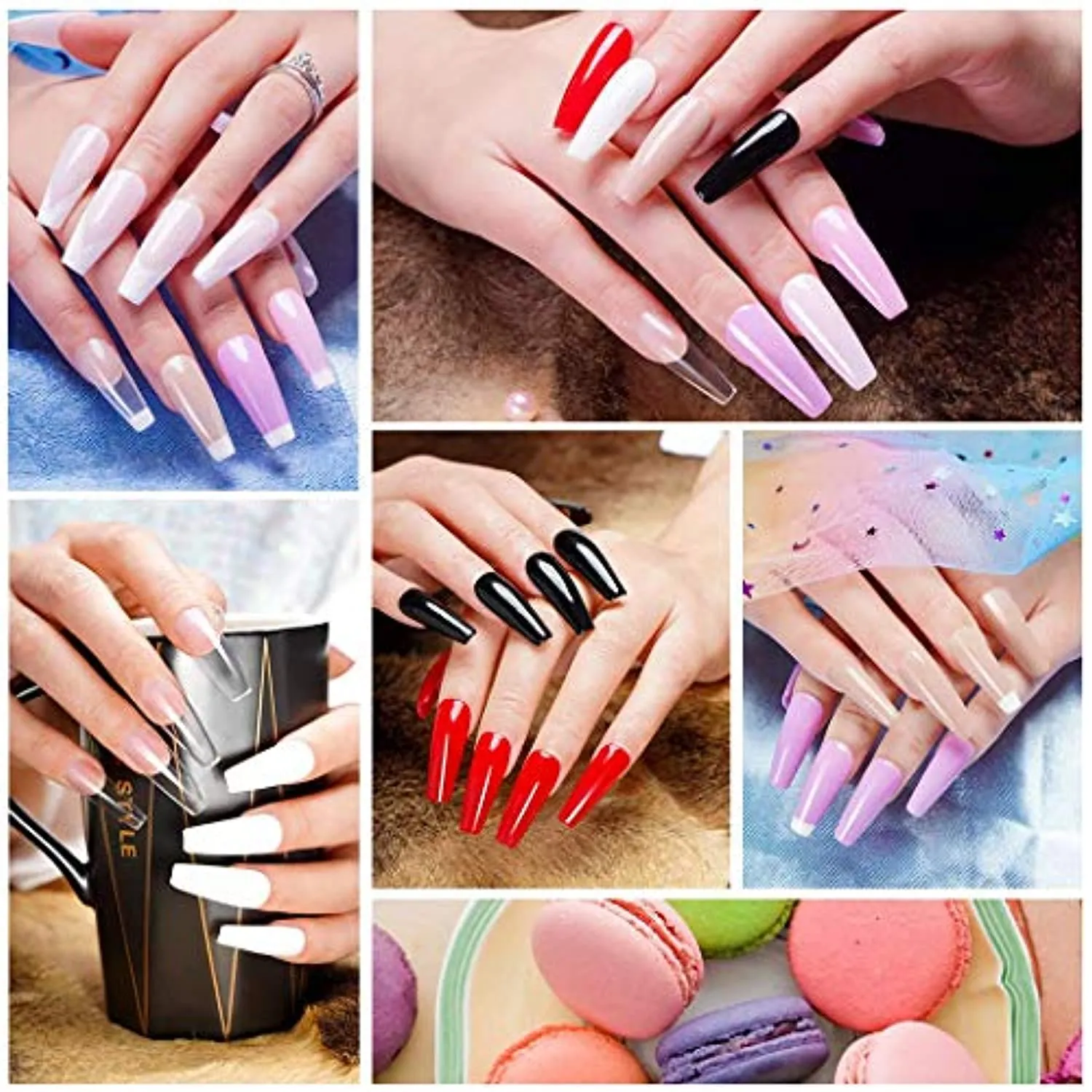 wakaniya Dip Powder Kit Bundle-48Pcs Dip Powder Nail Kit, 24 Colors Changing Pure and Glitter Dipping Powder Kit for Starter and Professionals Home Salon DIY