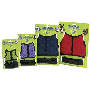 Ware Walk-n-Vest Small Animal Harness & Leash