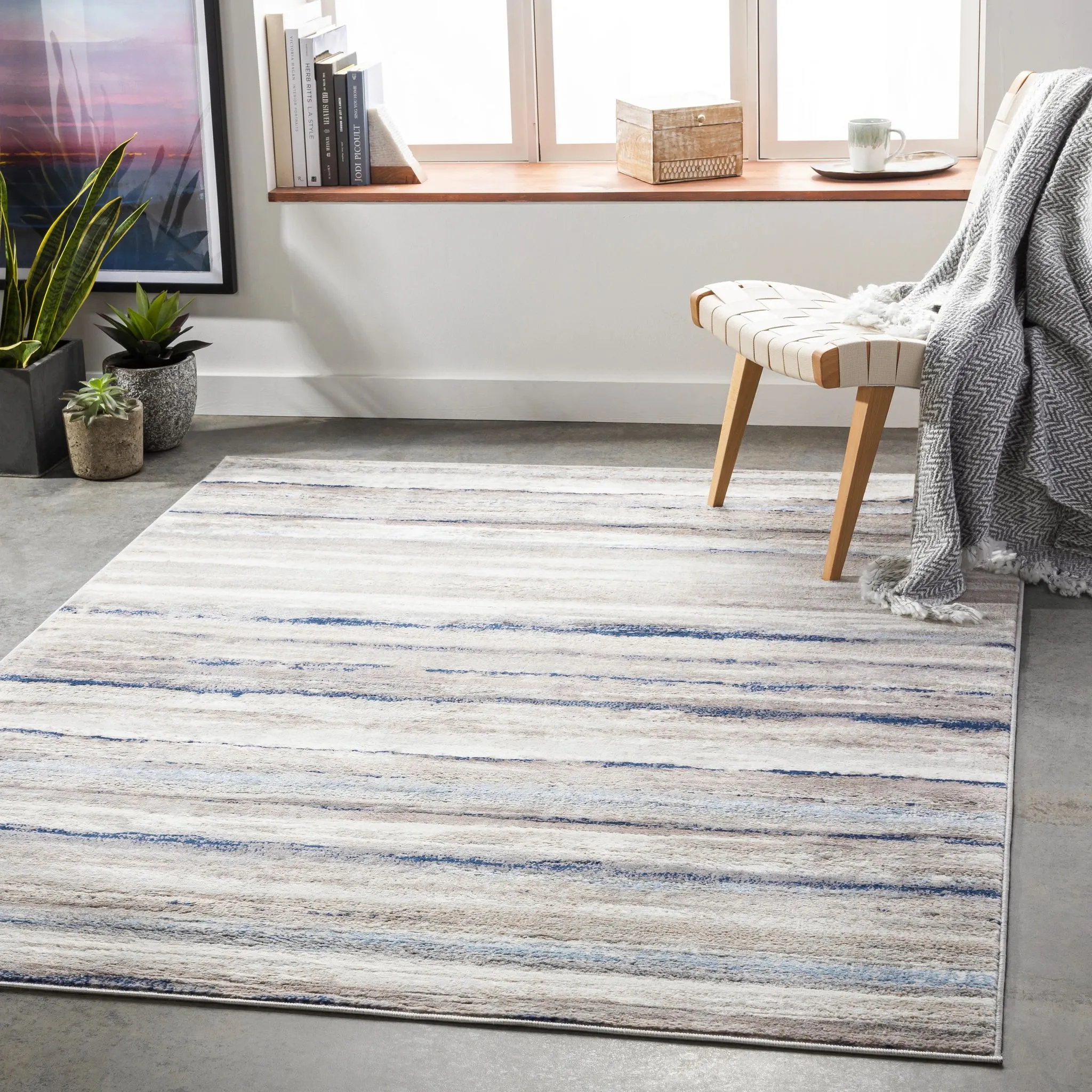 Wayfair Earthy Coastal Havana Area Rug by Kashani, 5'3 X 7'7